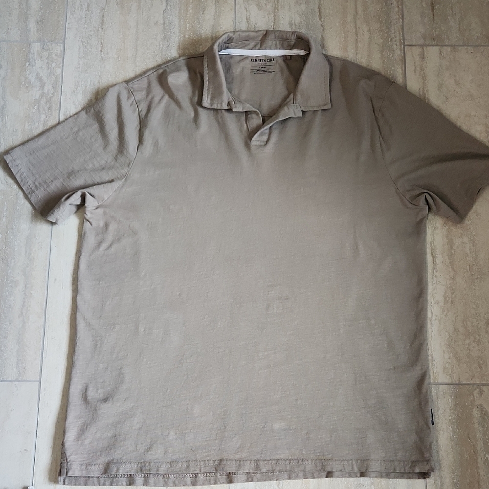 Men's Beige Polo Shirt